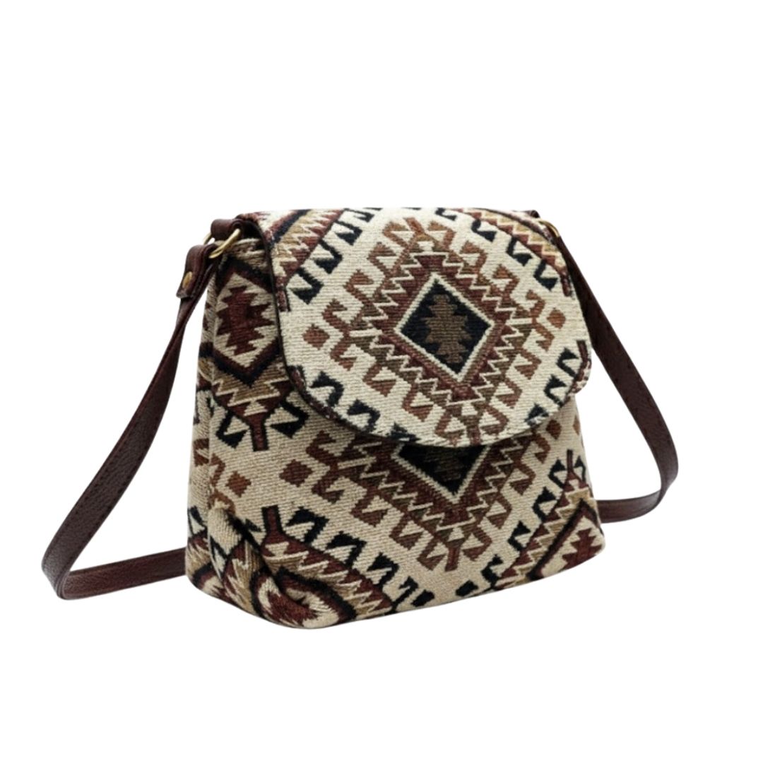 Stylish Eco-Friendly Fabric Flap Sling Bag 109